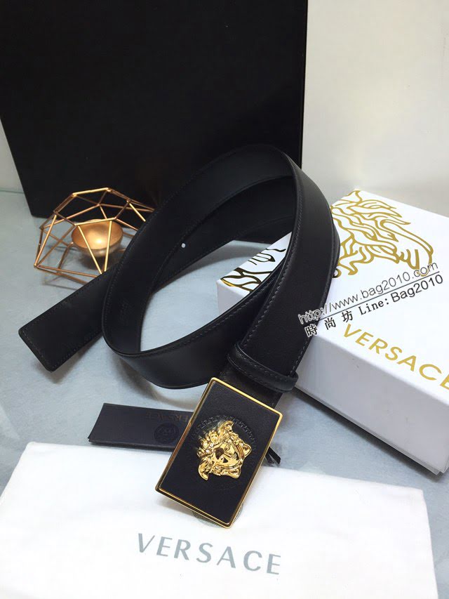 VERSVE男士皮帶 範思哲高端時尚皮帶 範思哲Versace美杜莎頭像裝飾  jjp1283